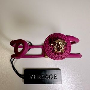 Versace Medusa Safety Pin Pink Bracelet